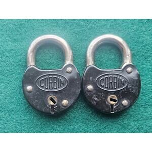Antique Corbin Padlocks without Keys Made in the USA
